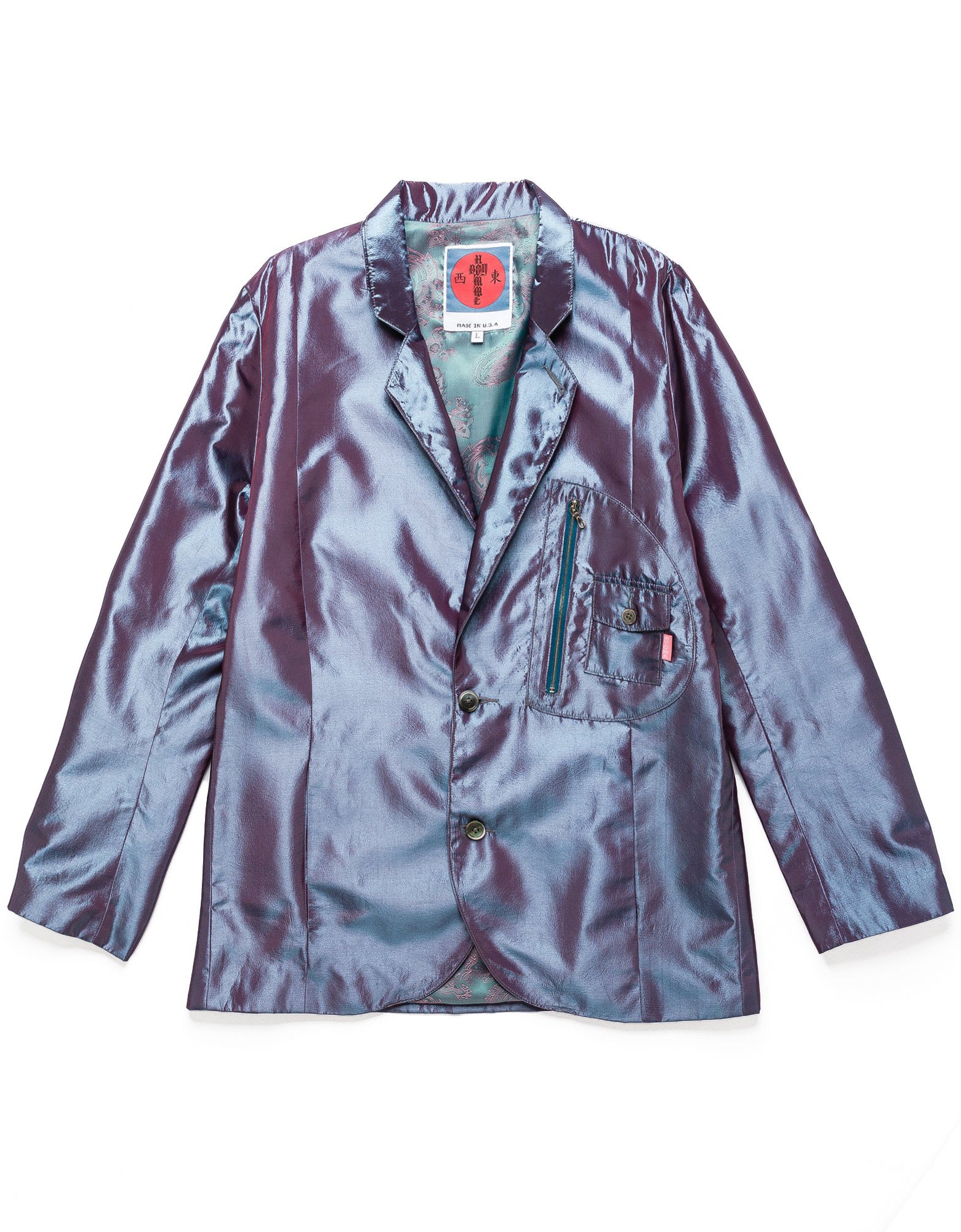 Incredible hand beaded @louisvuitton iridescent jacket from