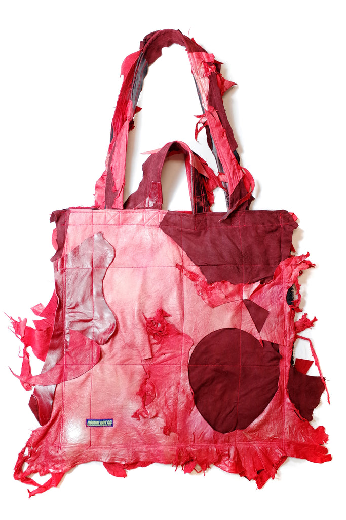 Acc. 2 Col. 3 - Large Red Leather Tote