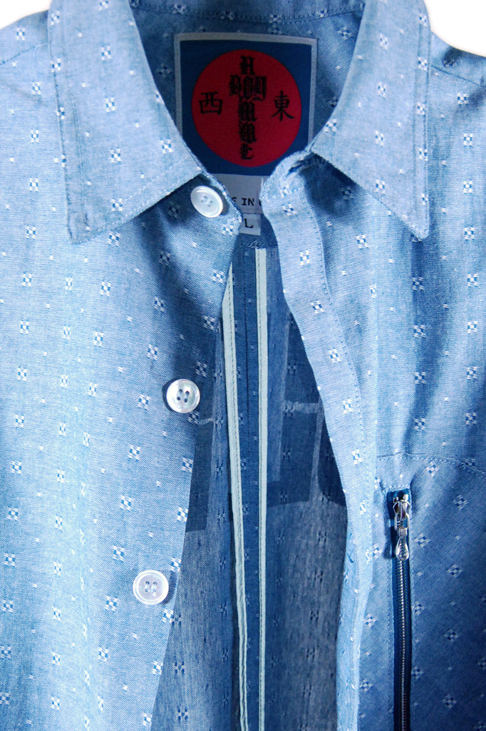 Mod. 5 Col. 2 - Chambray Button-Up Shirt