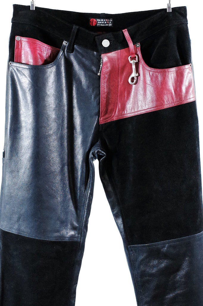 Mod. 8C - Black Leather/Suede Pants