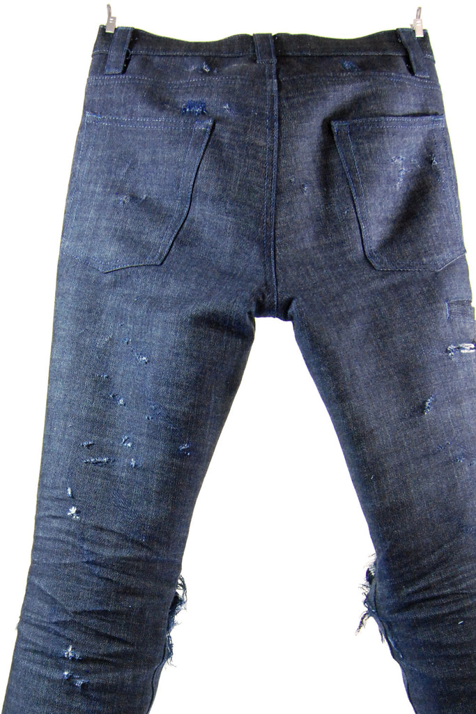 Mod. 8 - Distressed Indigo Jeans