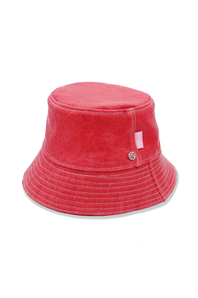 Acc. 17 Col. 2 - POCHE Leather Hat - Red